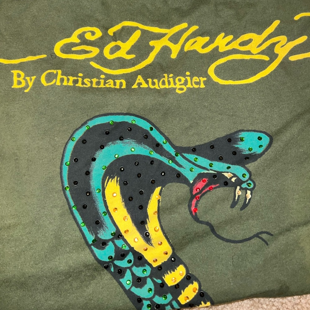 Ed Hardy rhinestone shirt